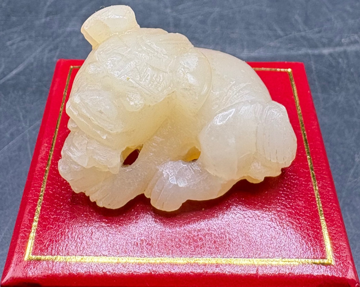 1960s/70s Chinese Carved Jade Netsuke