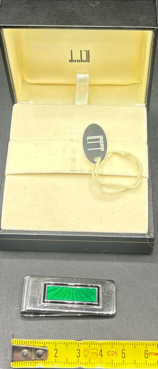 Sterling Silver And Enamel Money Clip From The 1970s/80s By Dunhil-photo-5