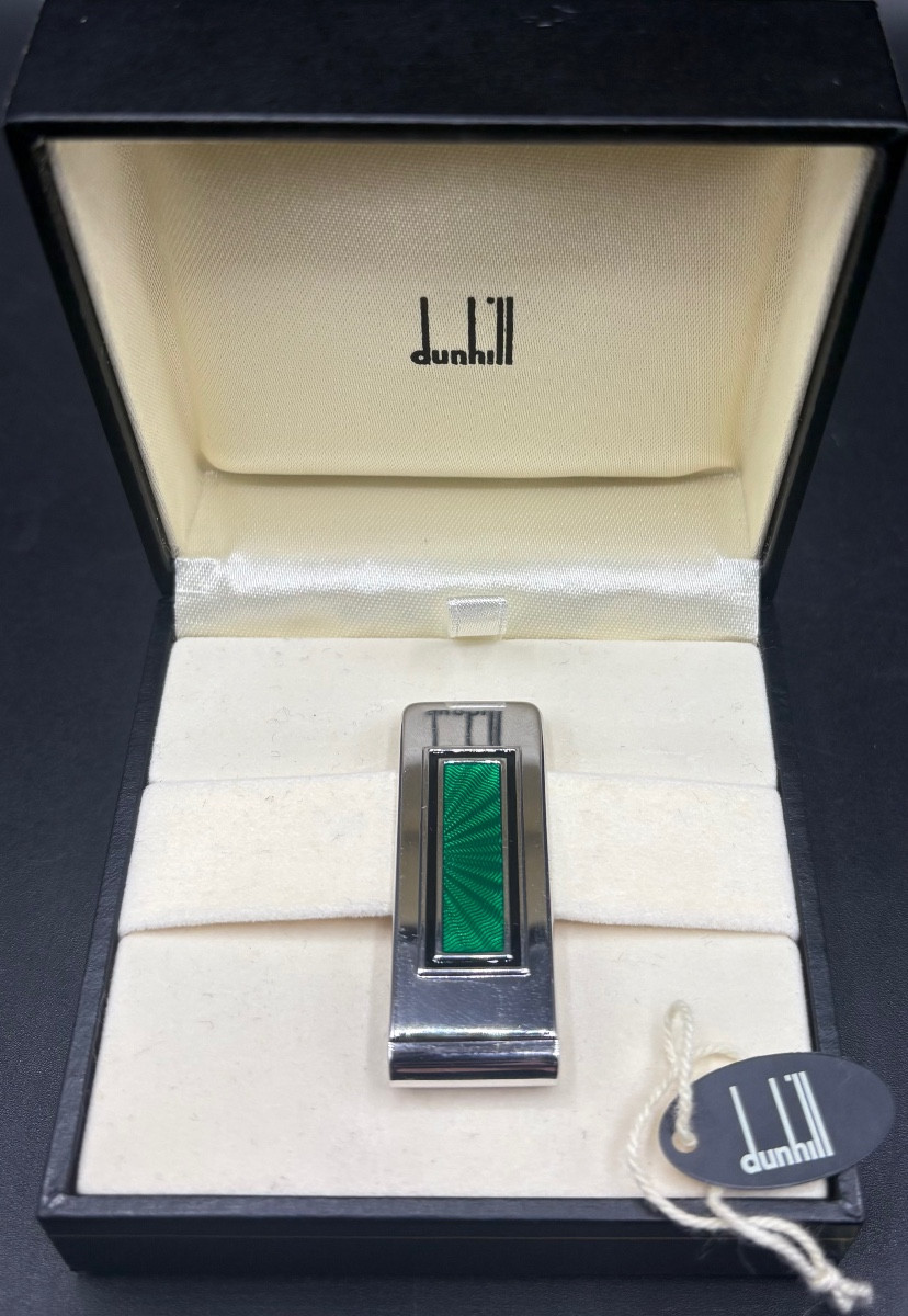 Sterling Silver And Enamel Money Clip From The 1970s/80s By Dunhil