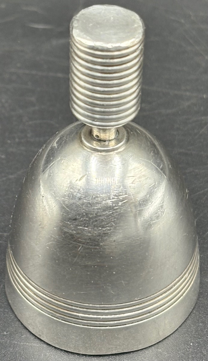 Silver-plated Bell From Christofle By Luc Lanel 1930/40s-photo-2