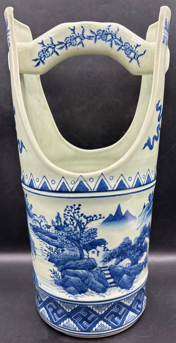 1950s Chinese Enameled Porcelain Vase