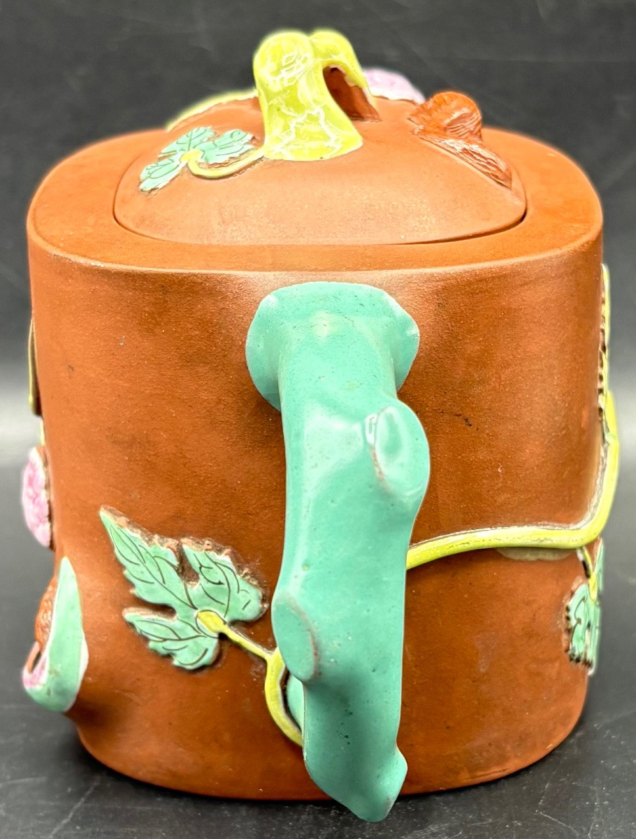 1930s/40s Chinese Glazed Earthenware Teapot-photo-2