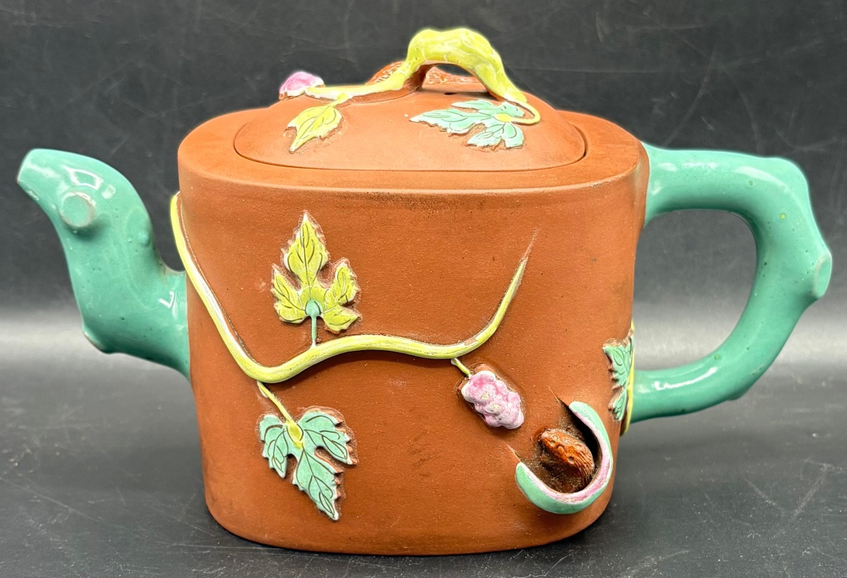 1930s/40s Chinese Glazed Earthenware Teapot