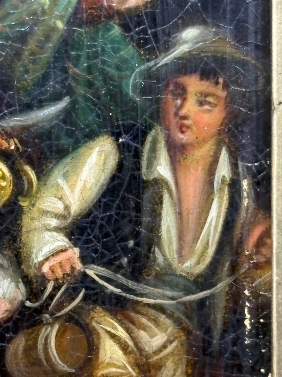 Miniature On Wood 19th Century Russian-photo-2