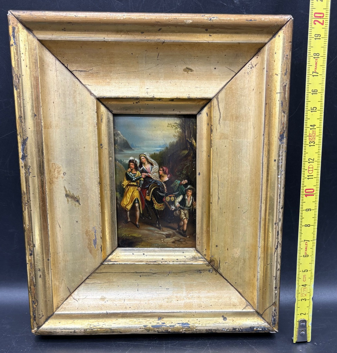 Miniature On Wood 19th Century Russian-photo-5