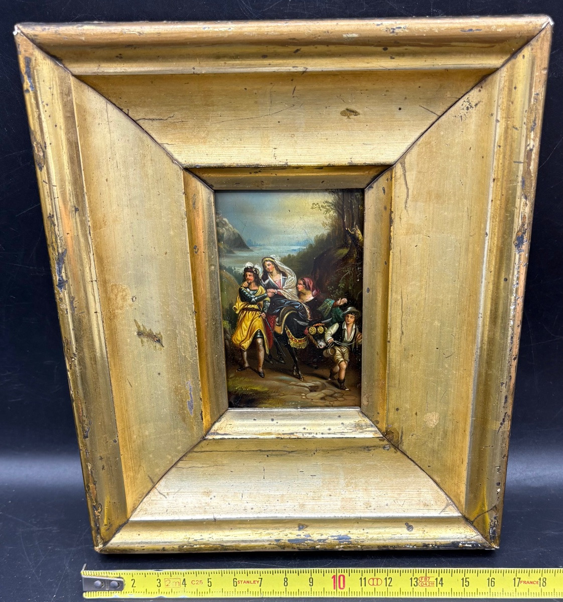 Miniature On Wood 19th Century Russian-photo-6