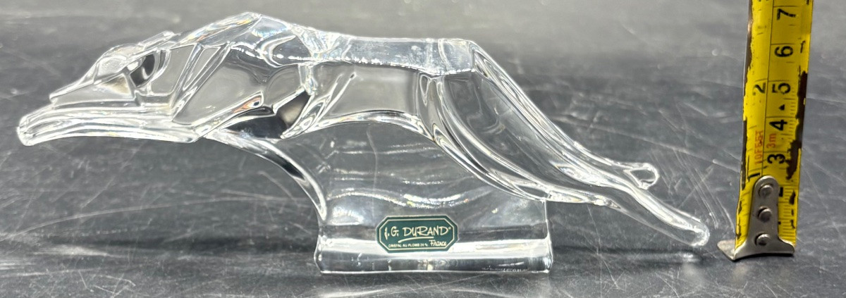 Moulded Crystal Subject From The 1960s By G. Durand-photo-5