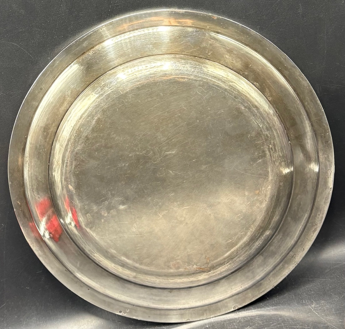 Solid Silver Round Dish From Boulenger, 1890s-photo-2