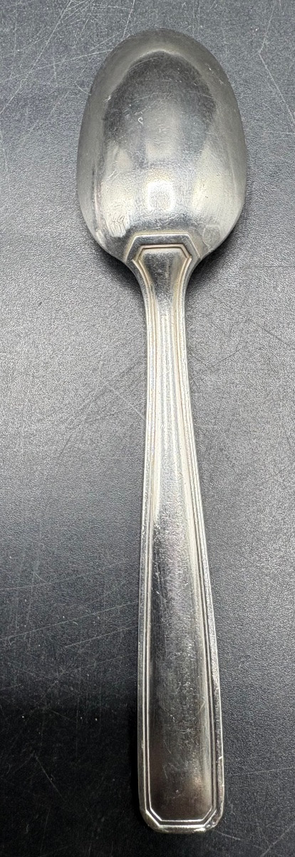 Six 1930s Solid Silver Moka Spoons By Roussel Fils And Cie-photo-3