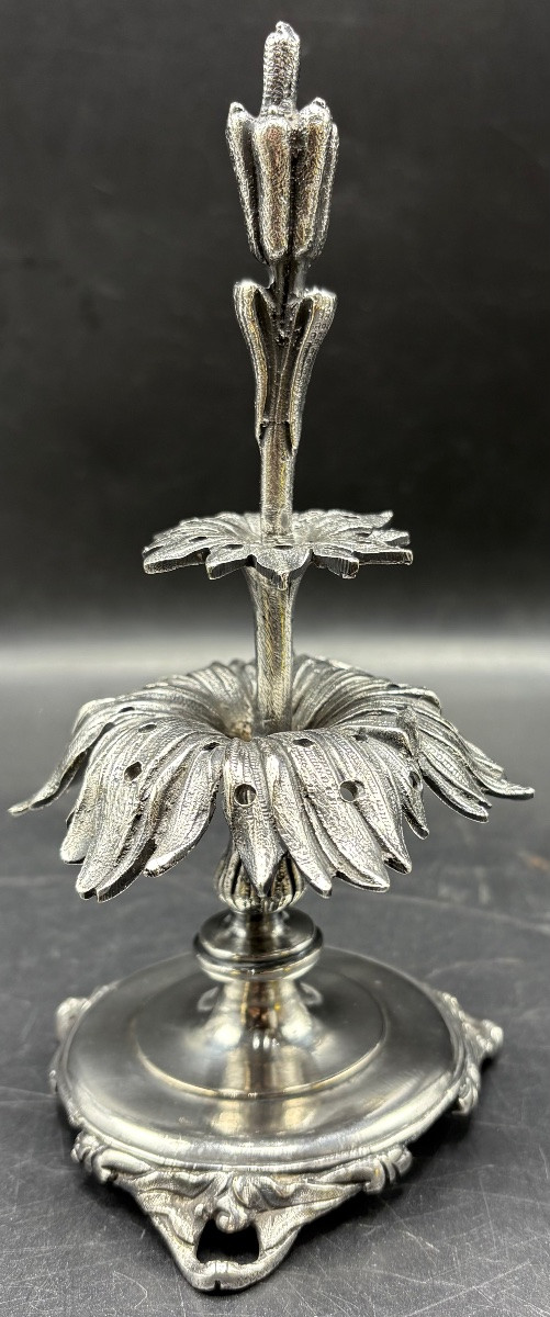 PORTE CURES DENTS EN BRONZE ARGENTÉ FIN XIXÈME PAR A. FRESNAY-photo-2