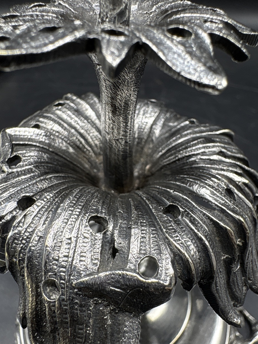 PORTE CURES DENTS EN BRONZE ARGENTÉ FIN XIXÈME PAR A. FRESNAY-photo-1