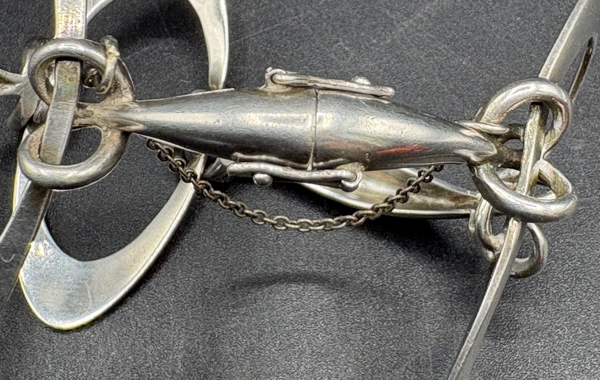 BRACELET EN ARGENT MASSIF DES ANNÉES 1960 FRANÇAIS -photo-5