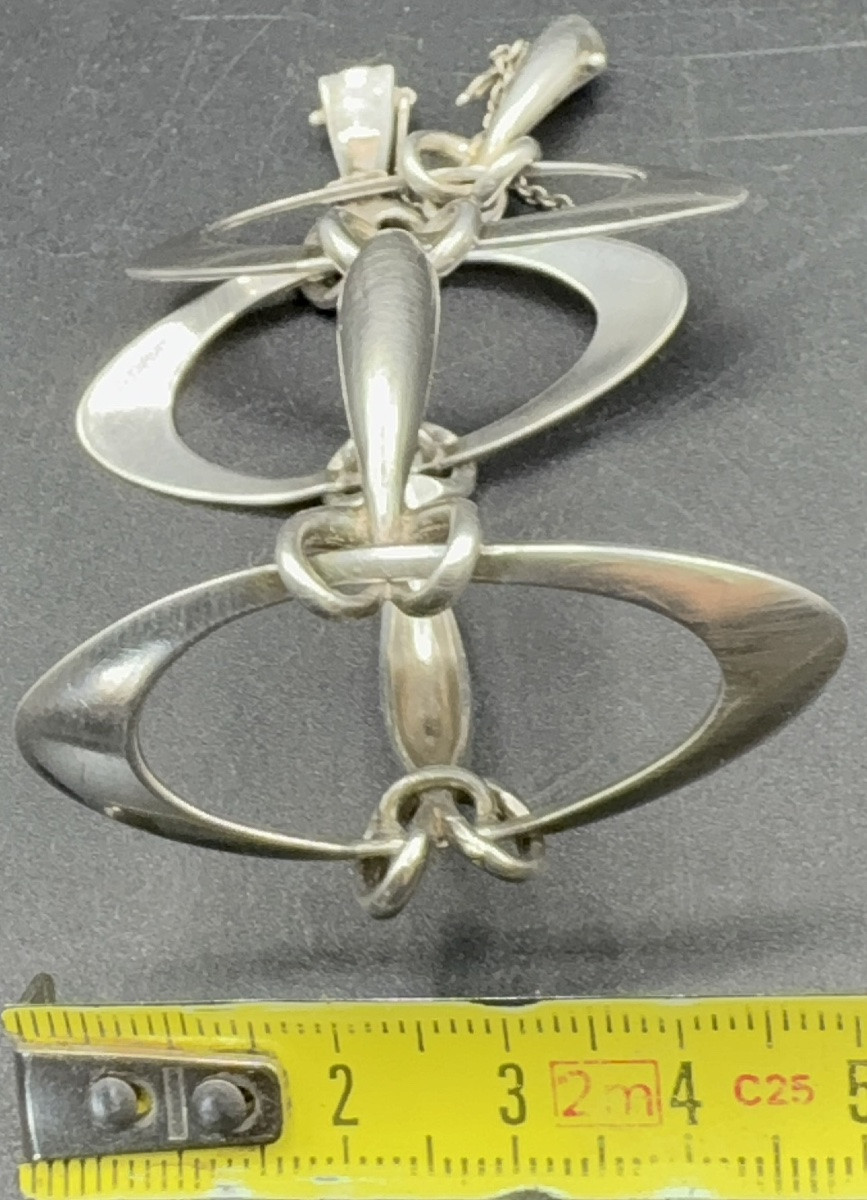 BRACELET EN ARGENT MASSIF DES ANNÉES 1960 FRANÇAIS -photo-7