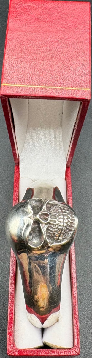 BRACELET JONC 3/4 OUVRANT EN ARGENT MASSIF DES ANNÉES 1980 SIGNÉ “M “-photo-2