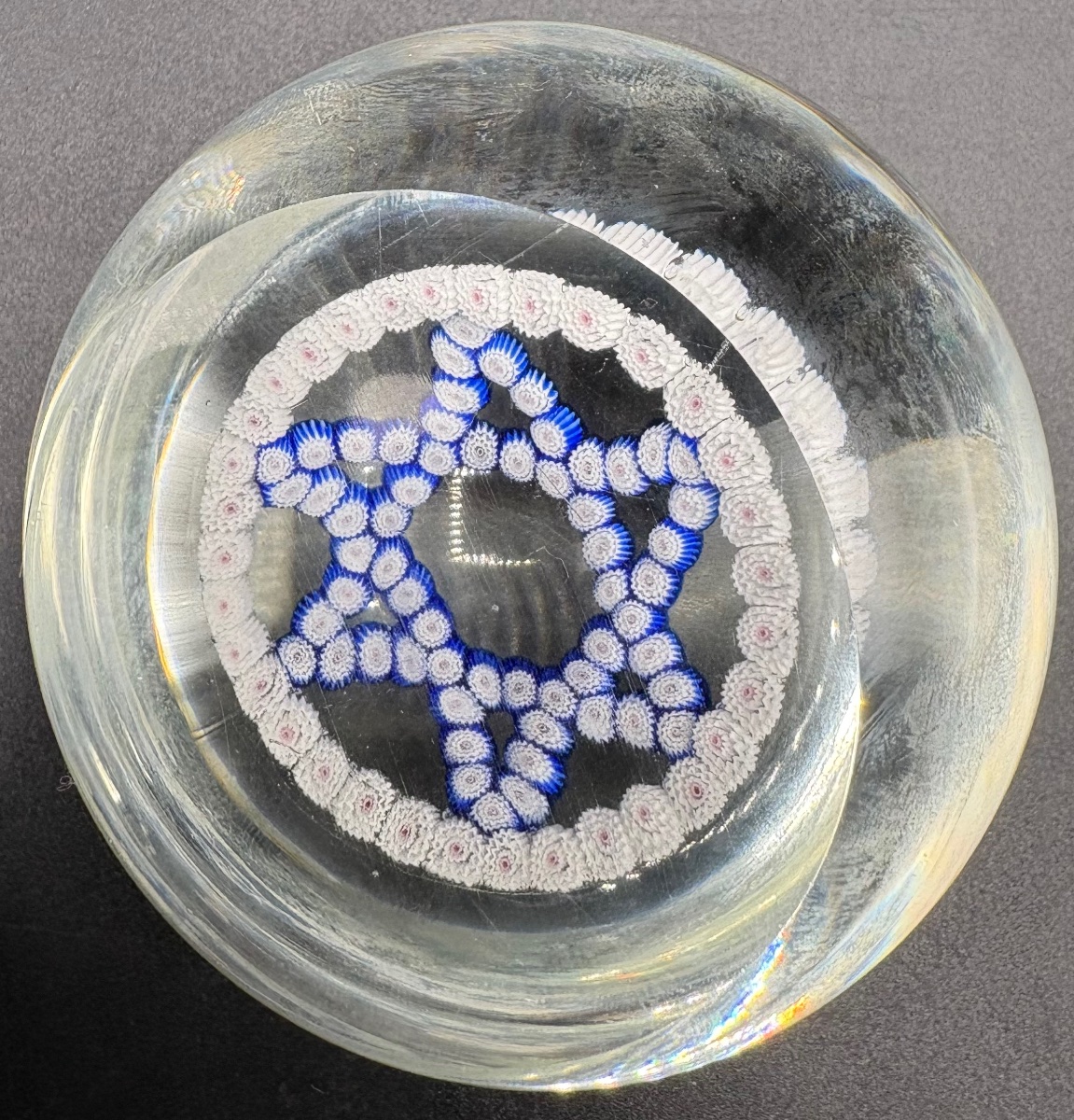 Paperweight Crystal Ball With Millefiori 1970s Murano-photo-2