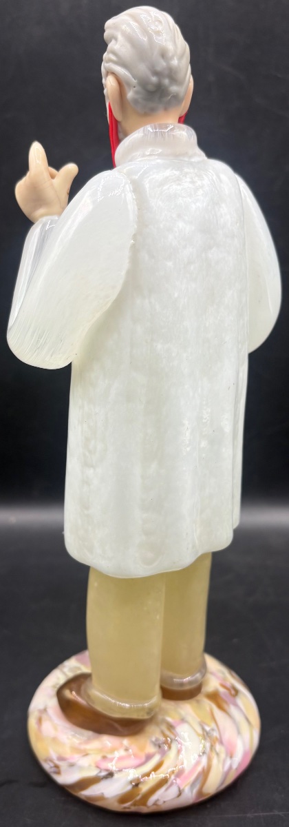 SUJET CHIRURGIEN EN PÂTE DE VERRE SOUFFLÉ DES ANNÉES 1900 BOHÈME -photo-4
