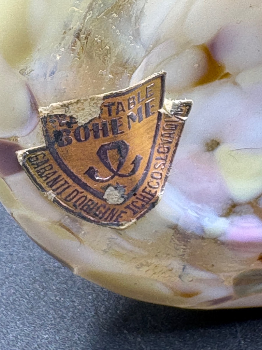SUJET CHIRURGIEN EN PÂTE DE VERRE SOUFFLÉ DES ANNÉES 1900 BOHÈME -photo-3