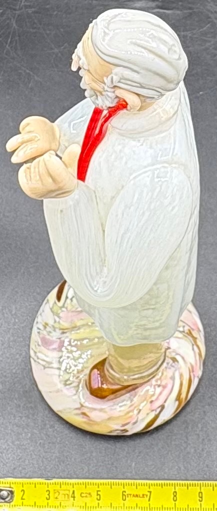 SUJET CHIRURGIEN EN PÂTE DE VERRE SOUFFLÉ DES ANNÉES 1900 BOHÈME -photo-6