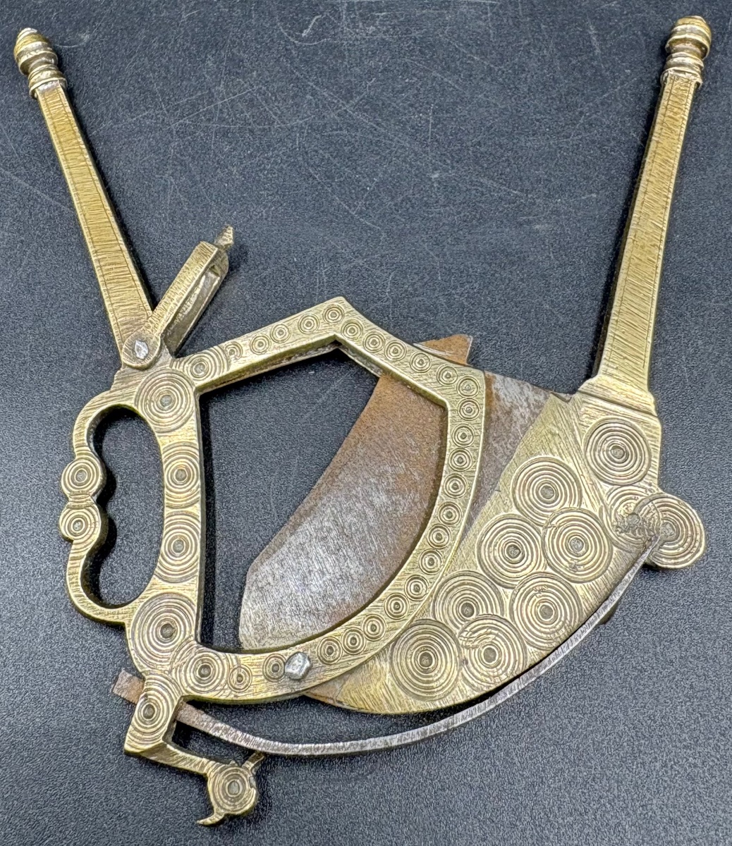 COUPE CIGARES OU AUTRE EN BRONZE ET ACIER DES ANNÉES 1880 ÉTRANGER -photo-3