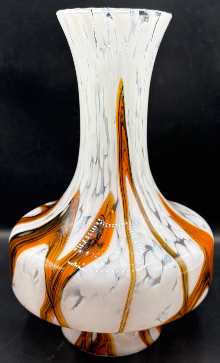GRAND VASE EN VERRE À COUCHES MULTIPLES SOUFFLÉES MURANO DES ANNÉES 1950/60-photo-3