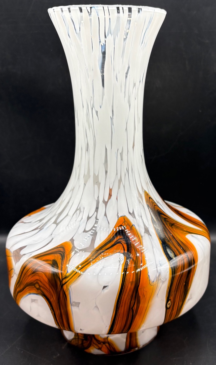 GRAND VASE EN VERRE À COUCHES MULTIPLES SOUFFLÉES MURANO DES ANNÉES 1950/60-photo-4