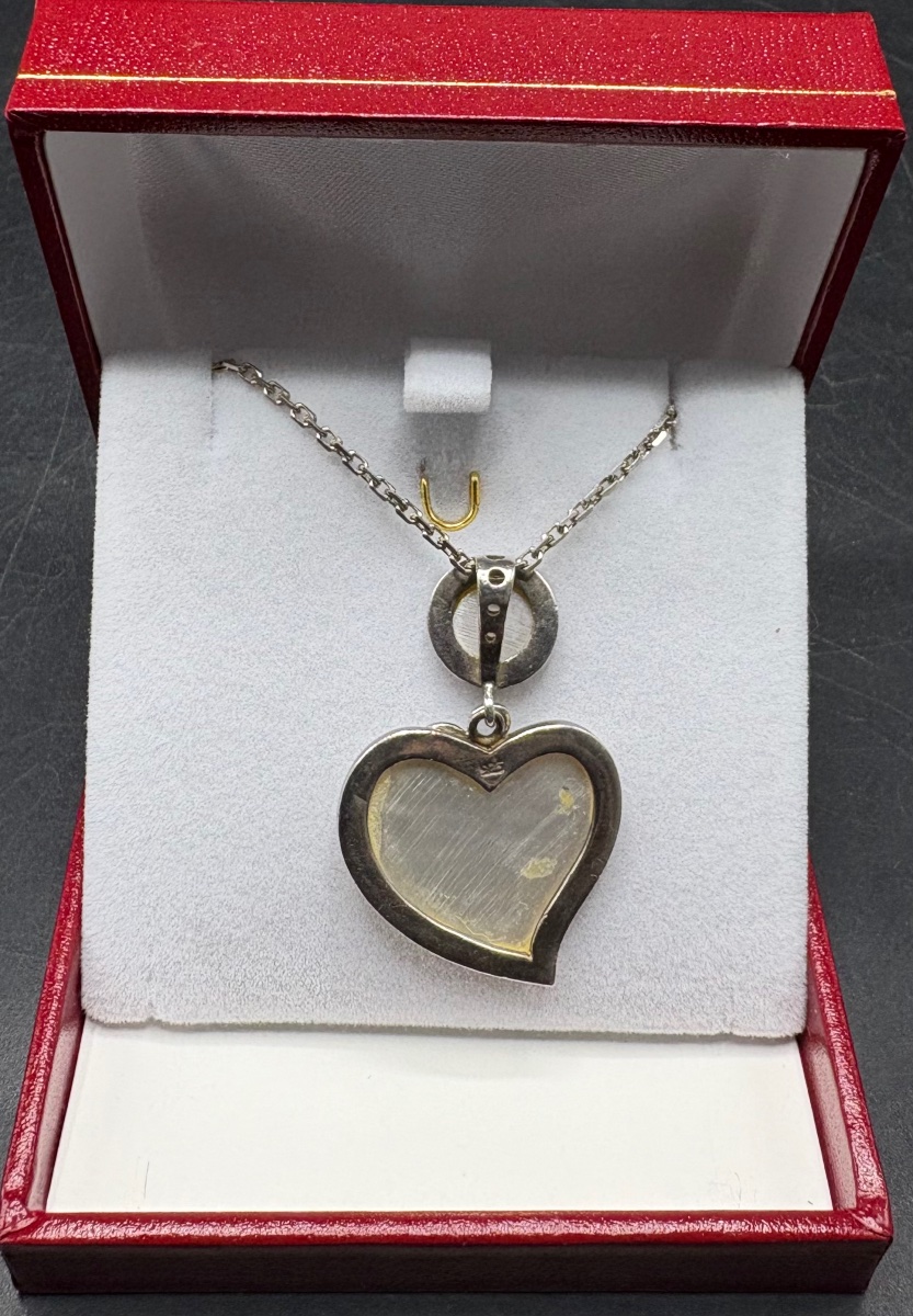 Sterling Silver And Mother-of-pearl Pendant From The French 1980s-photo-2