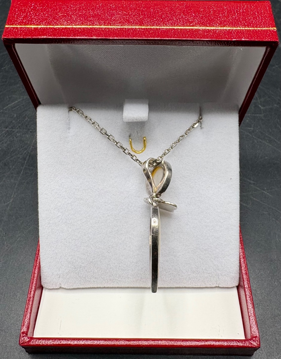 Sterling Silver And Mother-of-pearl Pendant From The French 1980s-photo-3
