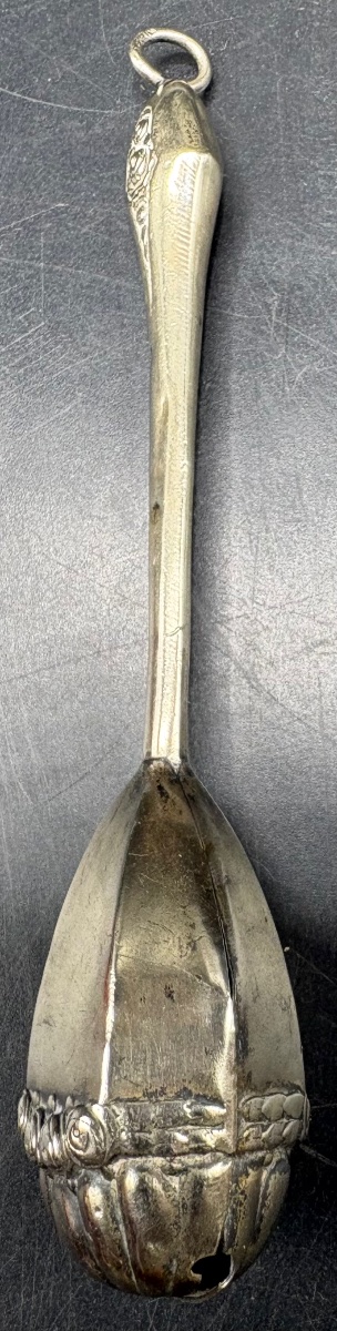 1930s Spanish Silver-plated Baby Rattle-photo-2