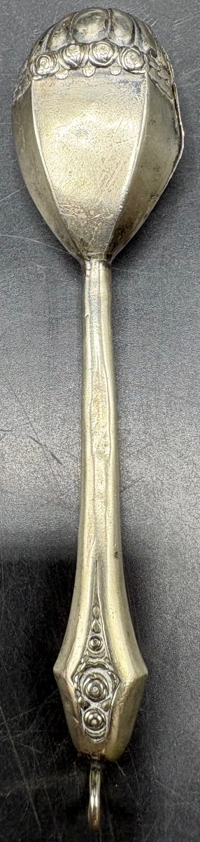 1930s Spanish Silver-plated Baby Rattle-photo-3