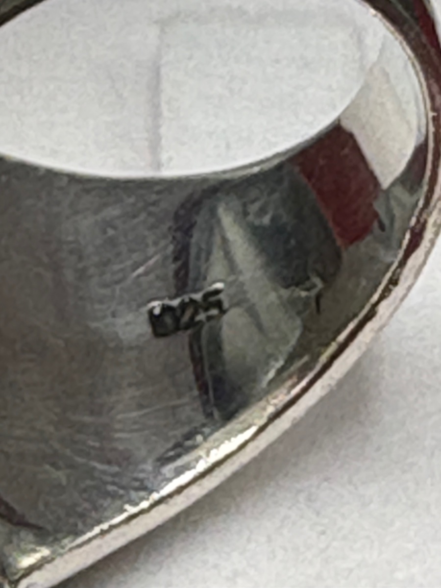 Solid Silver Ring Featuring The Harley-davidson Logo From The 1980s (european) -photo-2