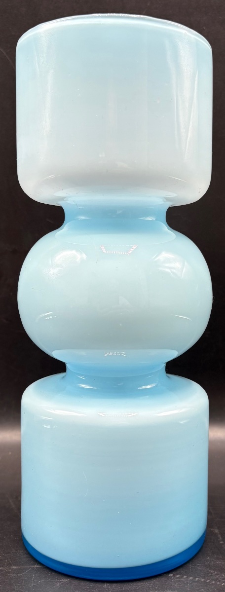 VASE EN OPALINE À DOUBLE COUCHES DES ANNÉES 1960/70 FRANÇAIS -photo-2