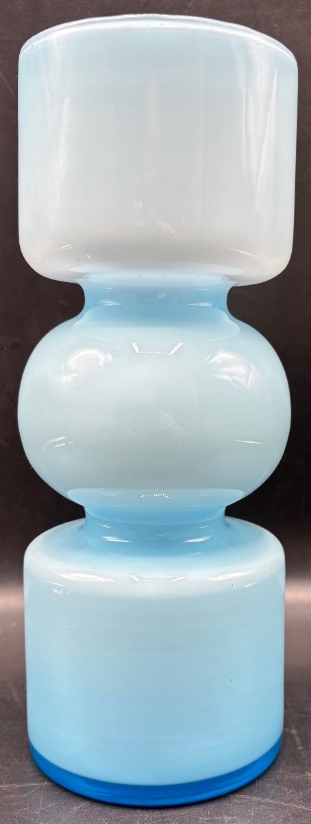 VASE EN OPALINE À DOUBLE COUCHES DES ANNÉES 1960/70 FRANÇAIS -photo-3