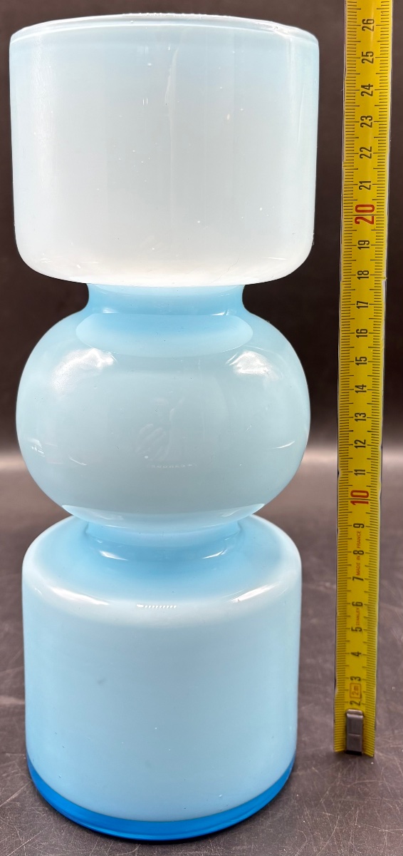 VASE EN OPALINE À DOUBLE COUCHES DES ANNÉES 1960/70 FRANÇAIS -photo-5