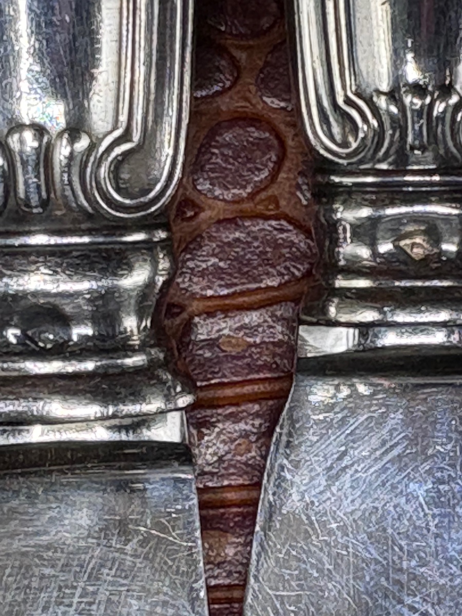 Series Of Two Times Twelve Knives Mounted Solid Silver From The 1930s By Girard-photo-2