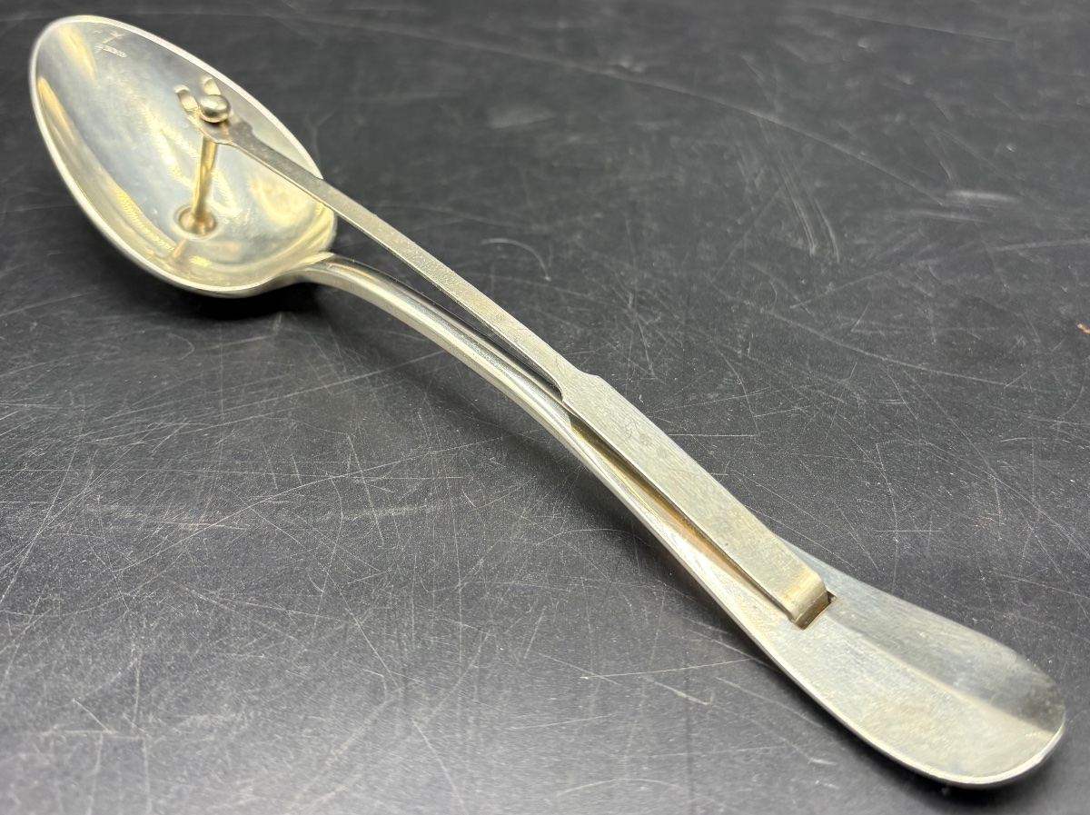 CUILLÈRE À SAUCE A PISTON DES ANNÉES 1920/30 PAR G. B…-photo-2