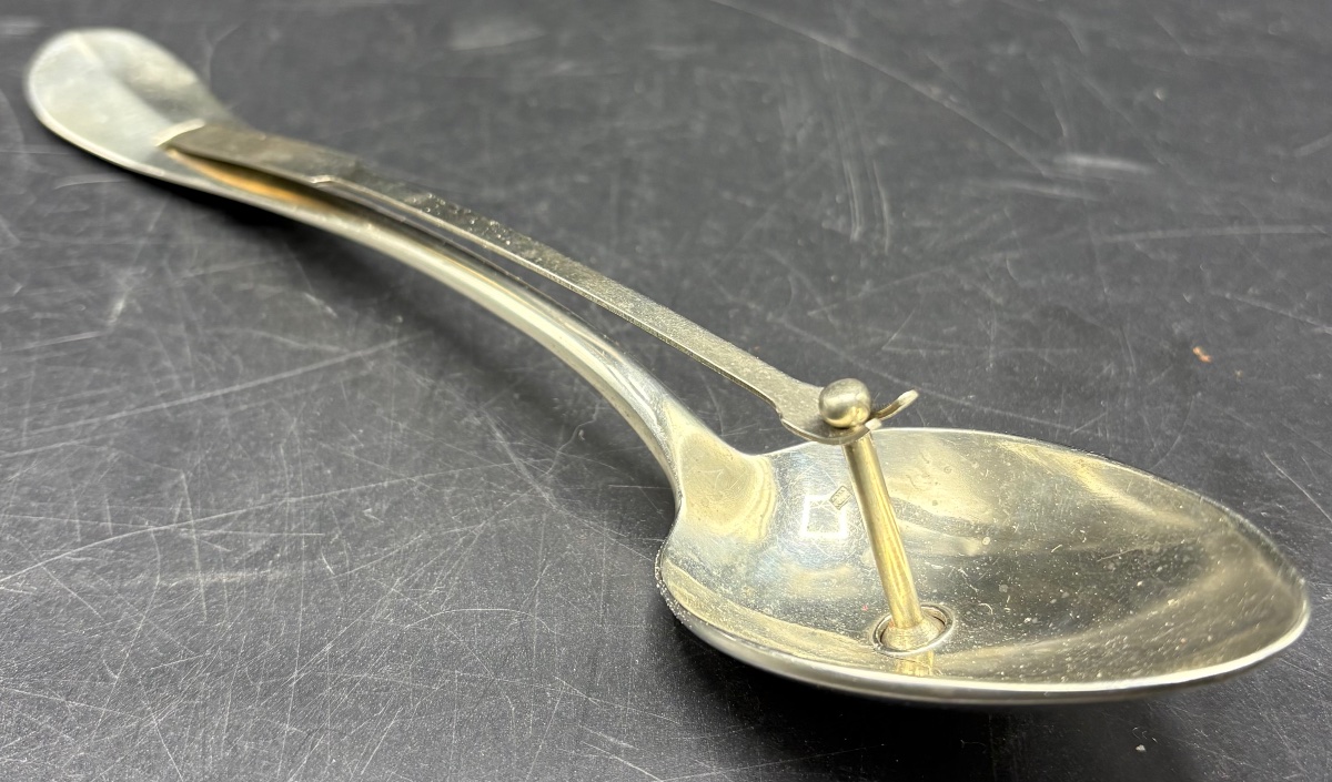 CUILLÈRE À SAUCE A PISTON DES ANNÉES 1920/30 PAR G. B…-photo-3