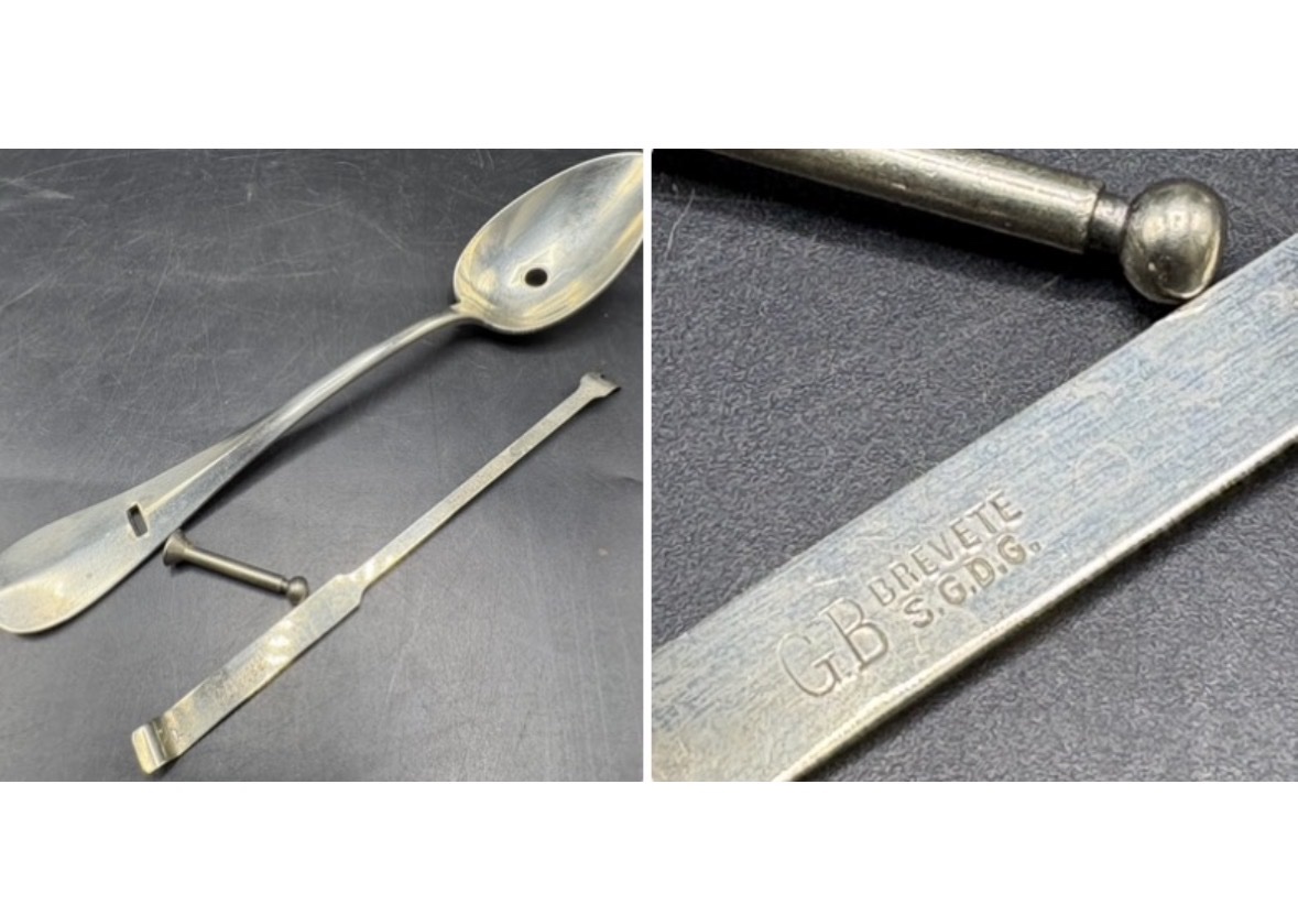 CUILLÈRE À SAUCE A PISTON DES ANNÉES 1920/30 PAR G. B…-photo-4
