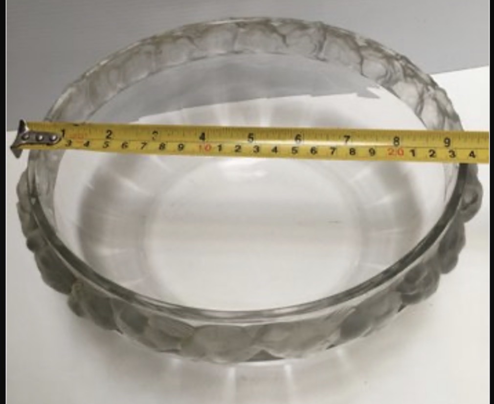 Molded Blown Crystal Glass From The 1940s/50s By Lalique France-photo-5