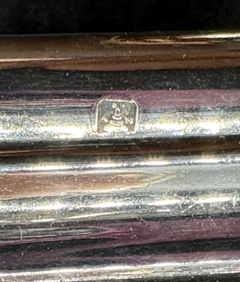 A Pair Of Small Silver-plated Bronze Candlesticks From The 1970s, French (a. N.)-photo-4
