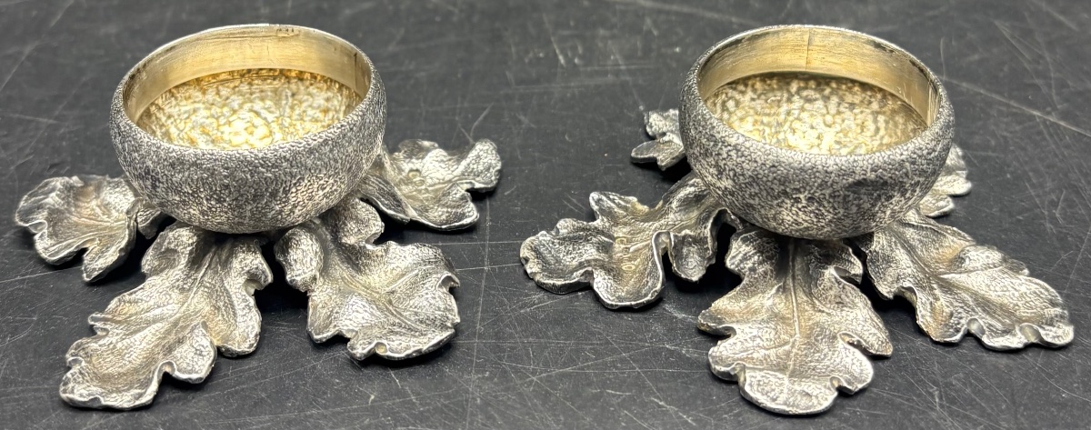 A Pair Of Solid Silver Salt Shakers From The 1900s By Leuchar, Piccadilly, London-photo-4