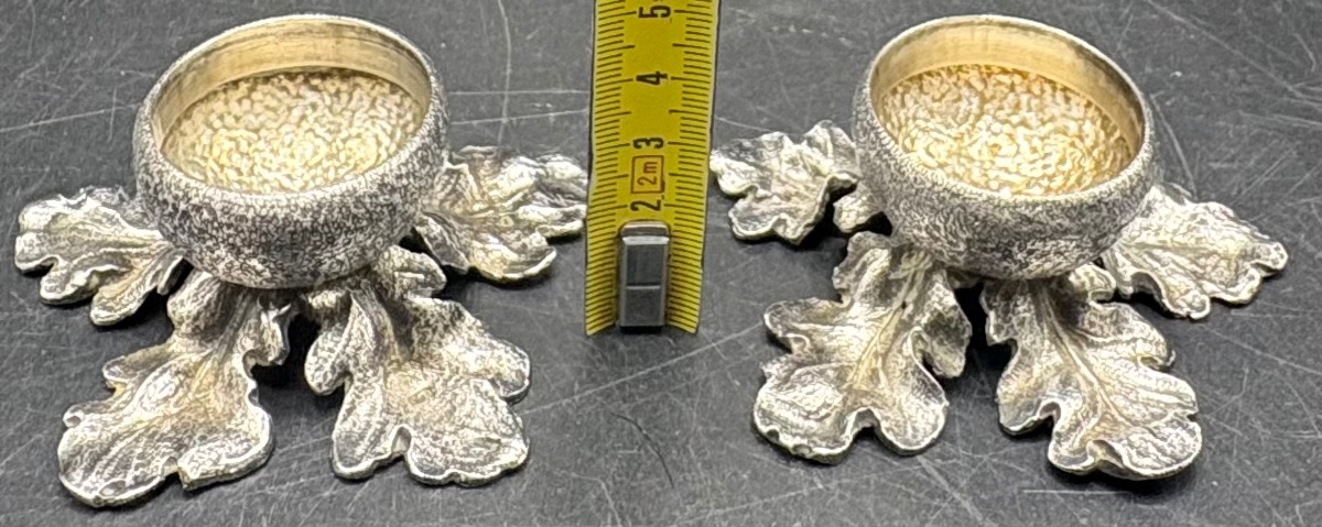 A Pair Of Solid Silver Salt Shakers From The 1900s By Leuchar, Piccadilly, London-photo-6