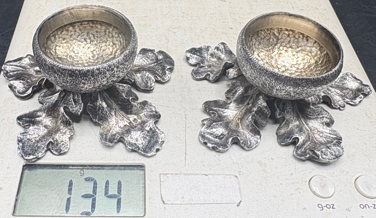 A Pair Of Solid Silver Salt Shakers From The 1900s By Leuchar, Piccadilly, London-photo-8