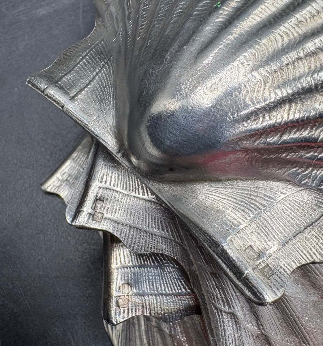 Four Silver-plated Scallop Shells From 1930s France-photo-3