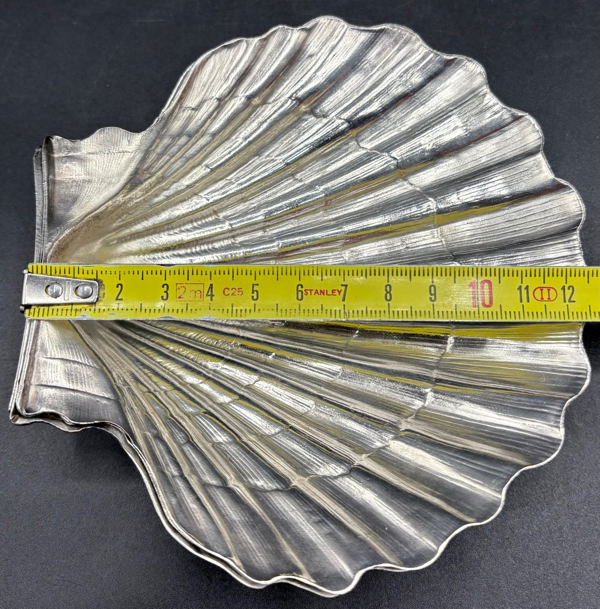 Four Silver-plated Scallop Shells From 1930s France-photo-4
