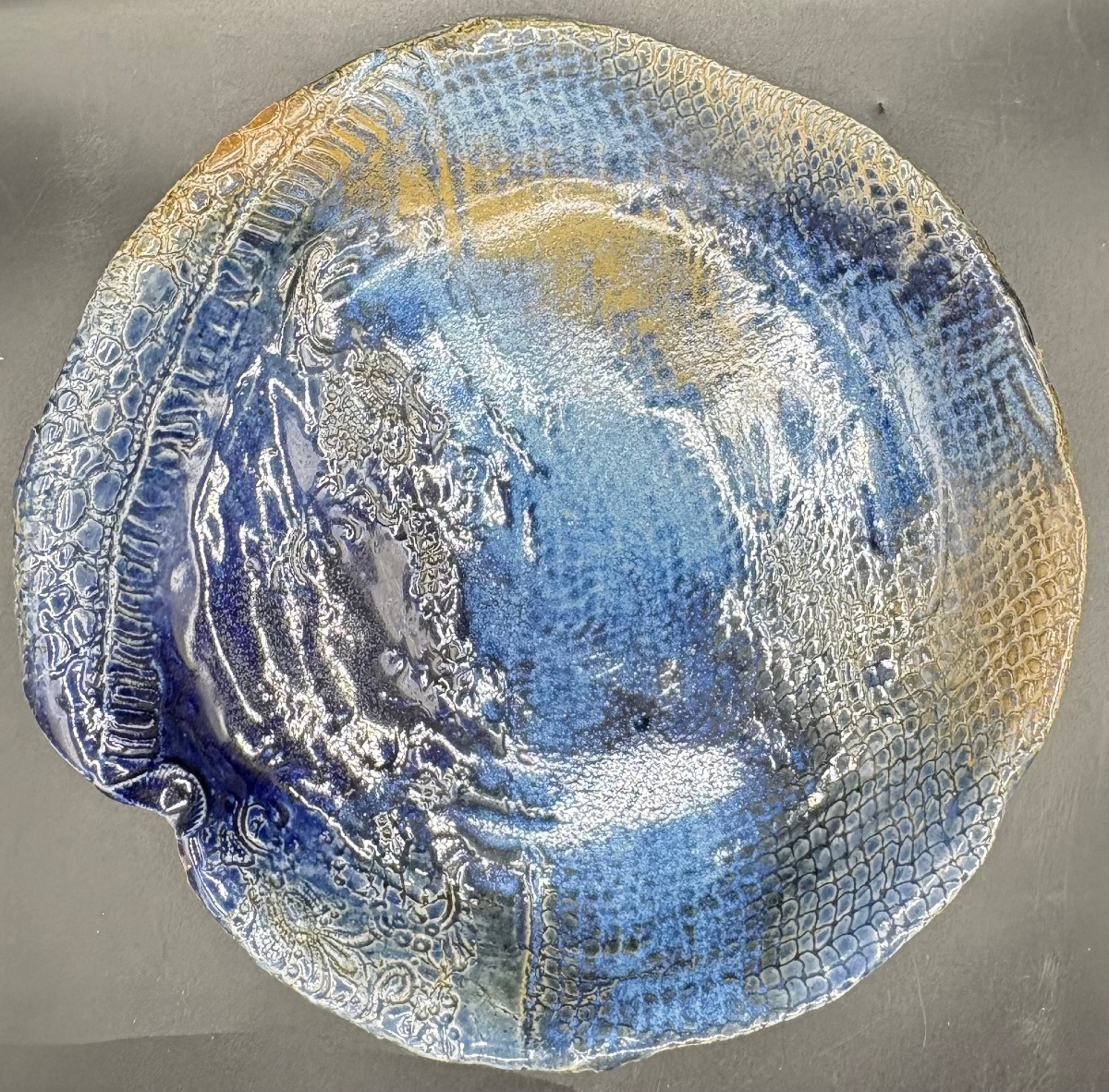 Glazed Earthenware Dish From The 1900s—japanese?…-photo-1
