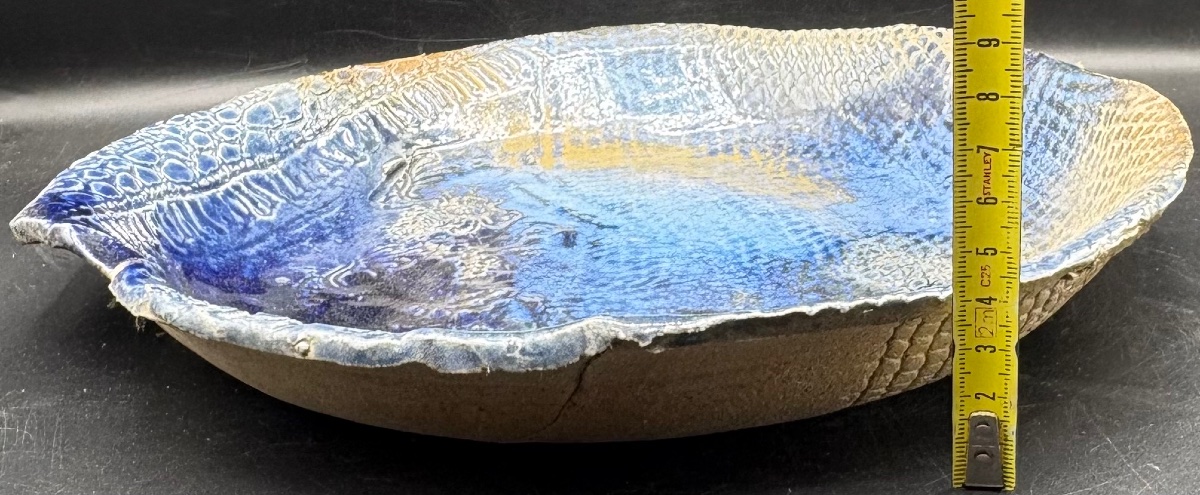 Glazed Earthenware Dish From The 1900s—japanese?…-photo-6