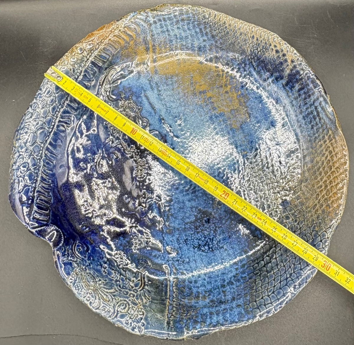 Glazed Earthenware Dish From The 1900s—japanese?…-photo-7