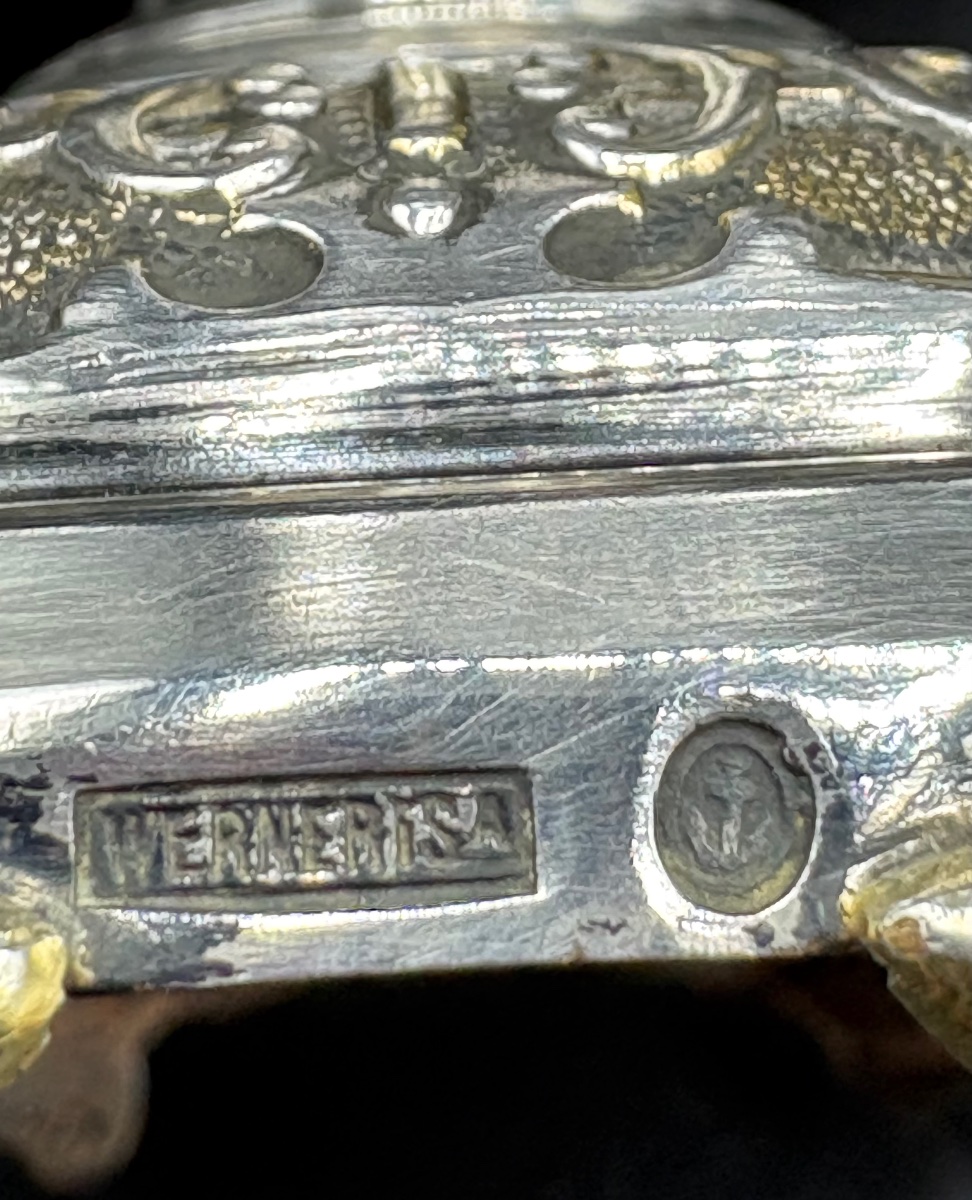 COUPE EN ARGENT MASSIF ET CRISTAL SOUFFLÉ TAILLÉ DES ANNÉES 1889 RUSSE PAR WERNERISA-photo-5
