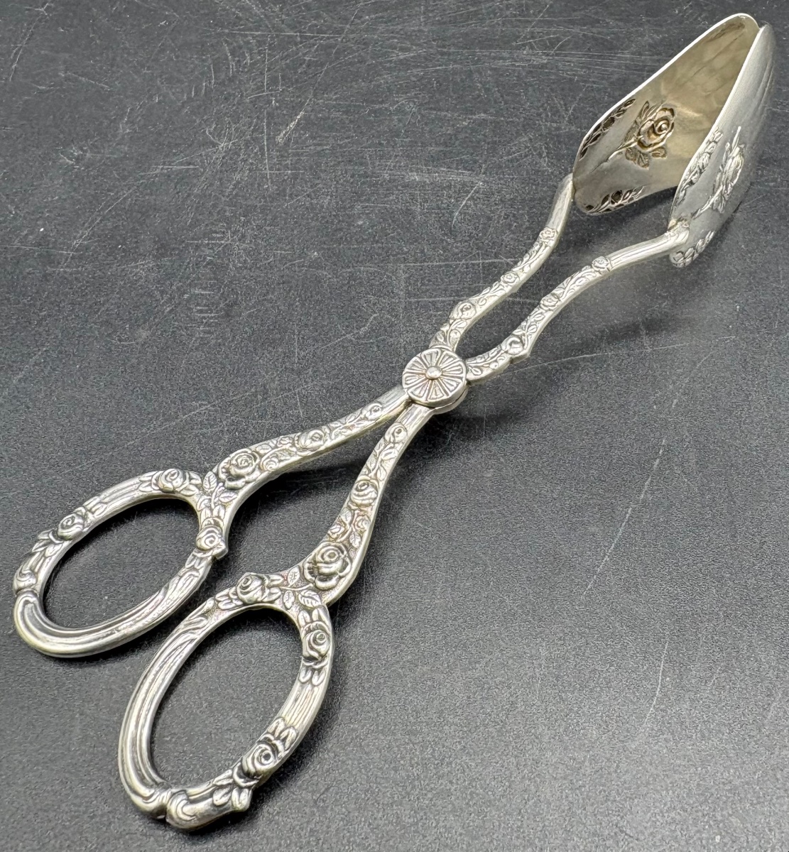 European Solid Silver Dessert Forks From The 1920s -photo-2