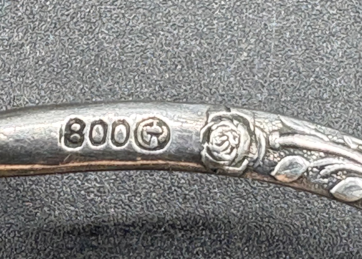 European Solid Silver Dessert Forks From The 1920s -photo-4